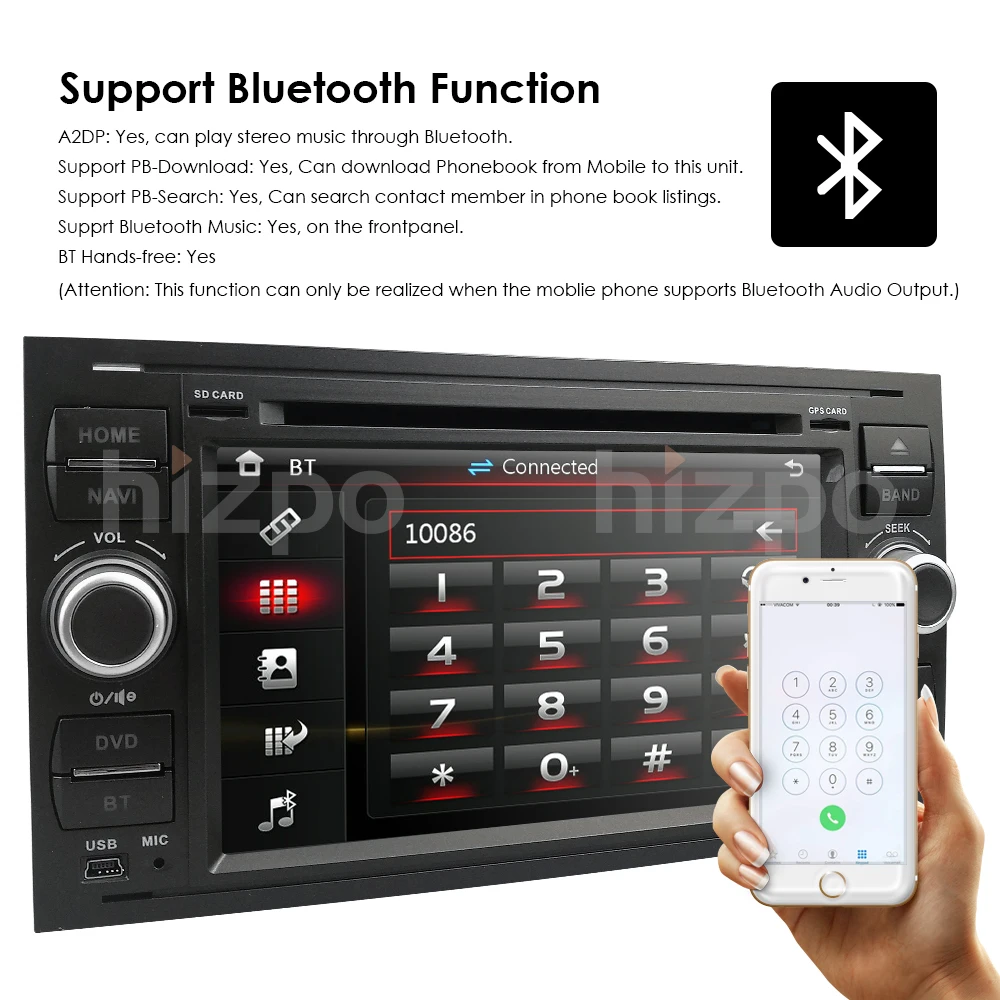 Отправка из Польши без налогов 2din автомобильный DVD GPS навигатор плеер стерео