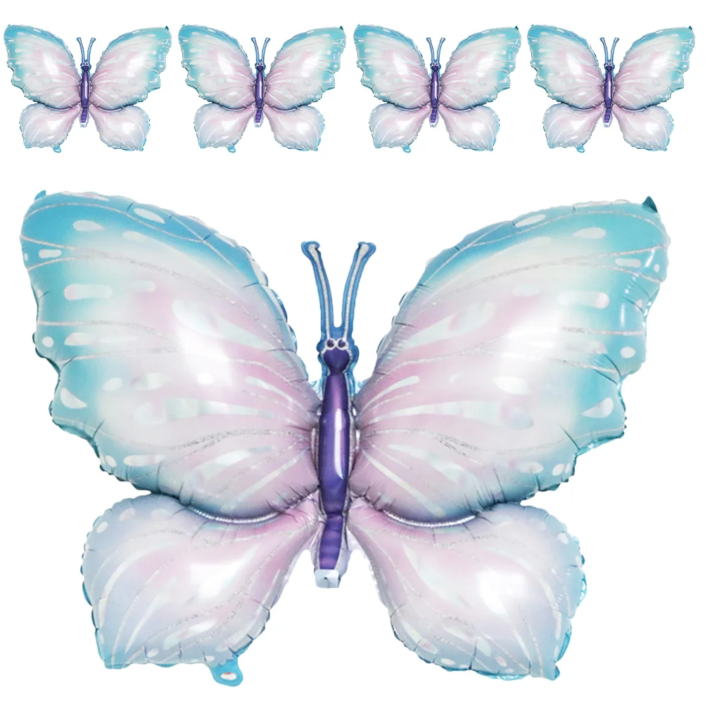 

5pcs Inflatable Cartoon Balloons Adorable Butterfly Modeling Foil Balloons