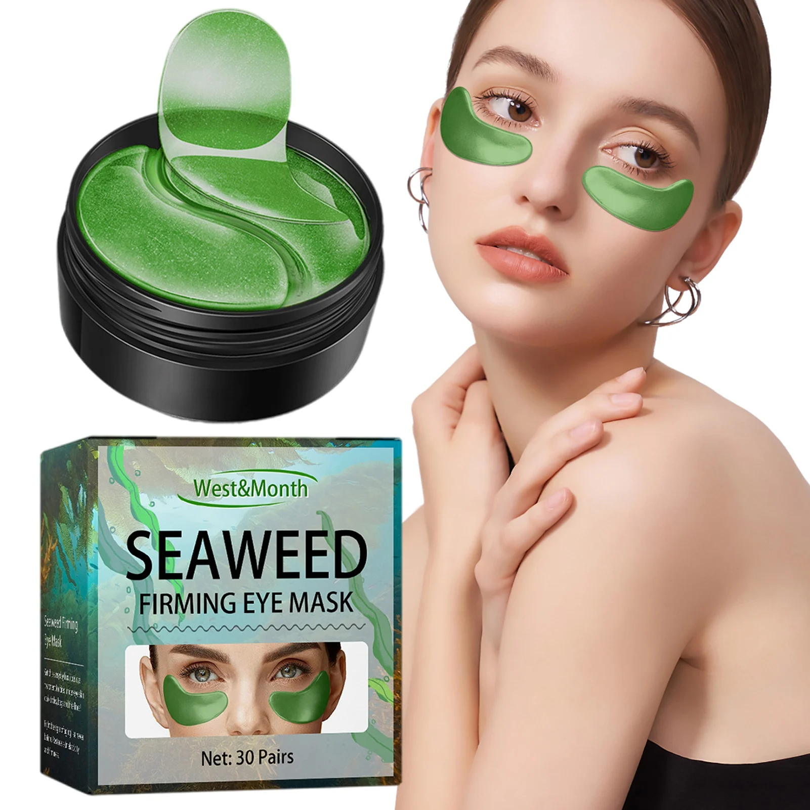 

Eye Patches Collagen Clear Eye Gel For Adults Collagen Hyaluronic Acid Masque Eye Pads For Dark Circles Under Eye Bags Anti