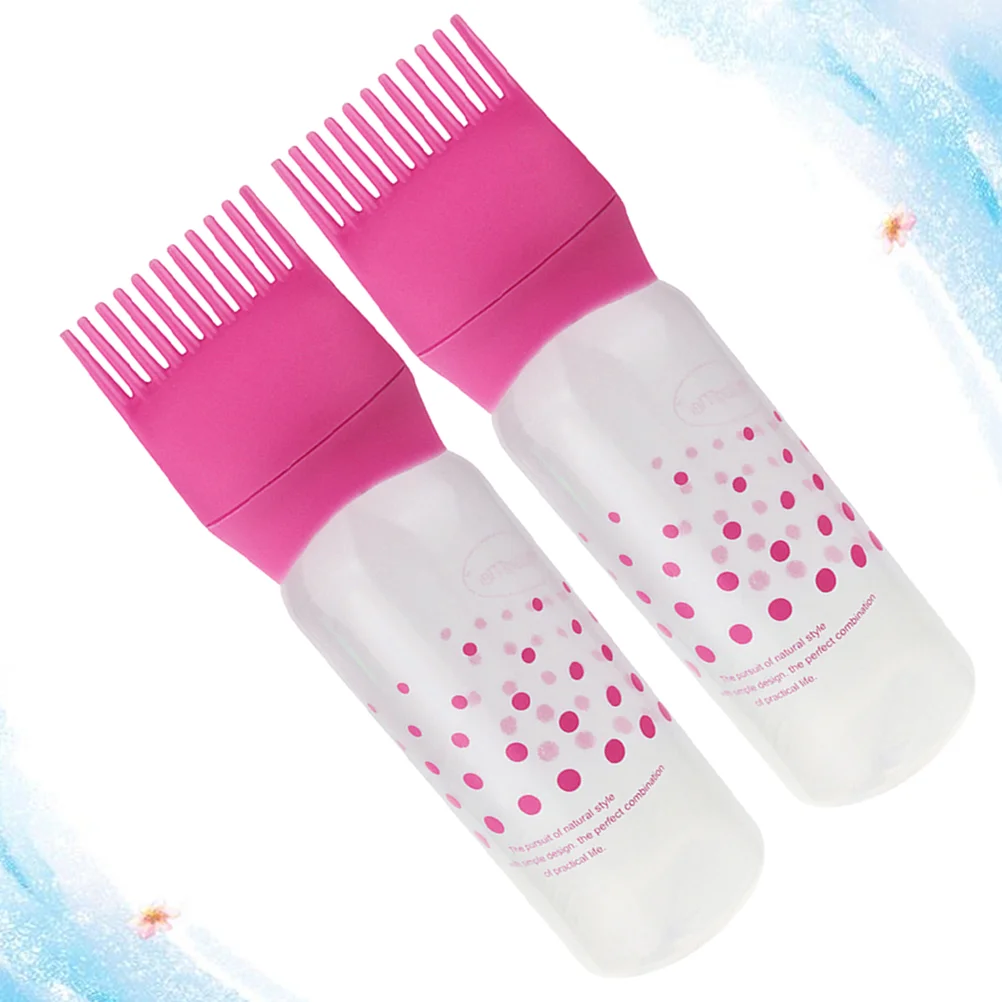 

Bottle Hair Comb Applicator Dye Rootbrush Oilbottles Coloring Scalp Squeeze Dispenser Mini Salon Scale Multi Color Tint Dyeing