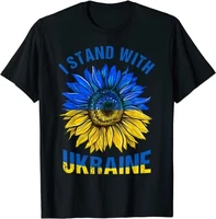 sunflower peace for ukraine flag color ukraine t shirt
