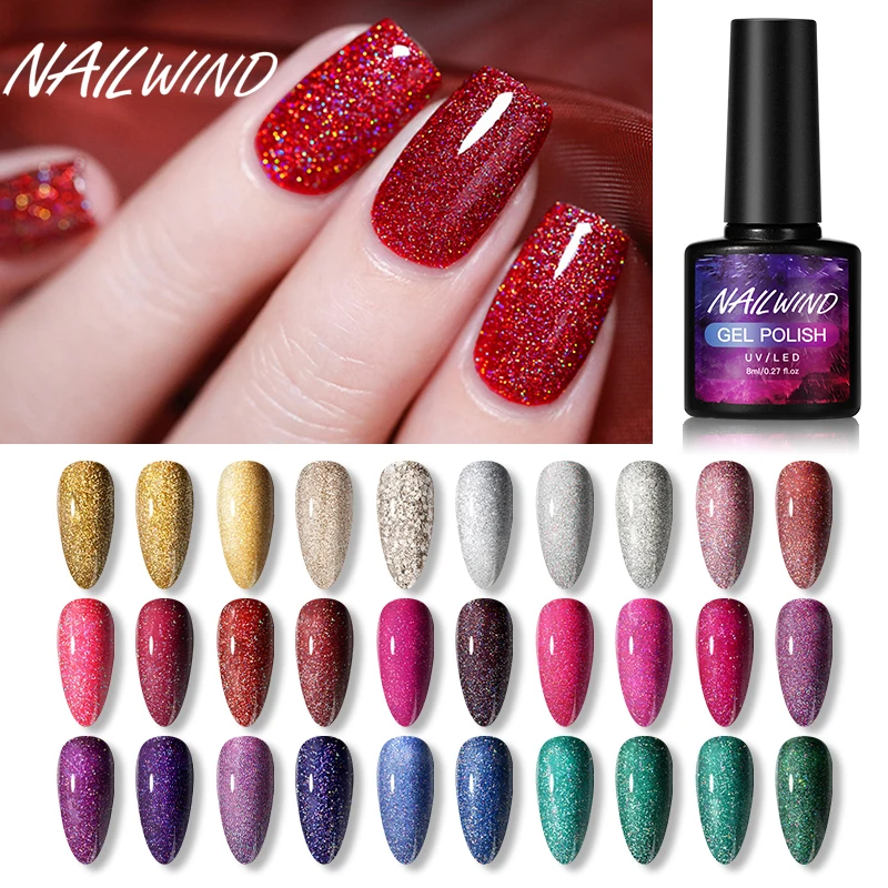 

NAILWIND Регулярный Гель-лак для ногтей полуперманентный УФ светодиодный лак для маникюра Гель-лак Гибридный Клей Лак верхнее покрытие