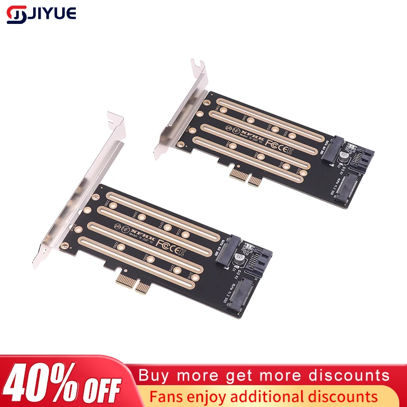 1 шт. Плата расширения NVMe M.2 SSD к PCIe 3,0 4,0x4, SATA M.2 SSD к SATA двойного назначения адаптер с кронштейном PCIE к адаптеру M2/M.2