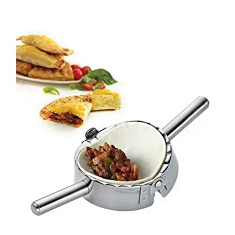 

Best Utensils Stainless Steel Empanada Press Ravioli Mold Dumpling Maker Wrapper Pastry Dough Cutter Kitchen Accessories