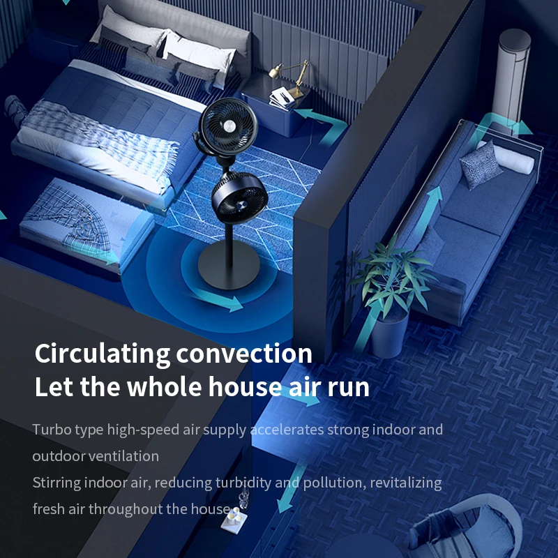 Yixuan 2024 инновационный дизайн сильный ветер энергосберегающий Тихий круглый пульт