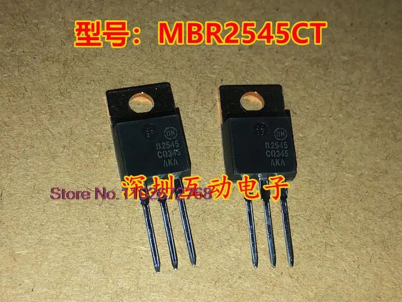 

10PCS/LOT MBR2545CT B2545 TO220 ABS