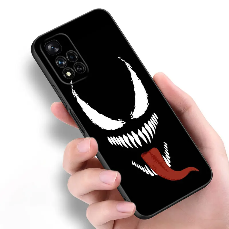 Venom Marvel Black Silicone Phone Case For Xiaomi POCO X3 X4 NFC F4 GT F5 F6 M4 M6 X5 X6 NEO Pro 5G M5