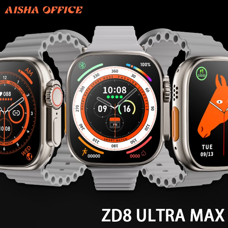 

Смарт-часы Zd8 Ultra Max, водостойкие, Ip68, с поддержкой Bluetooth