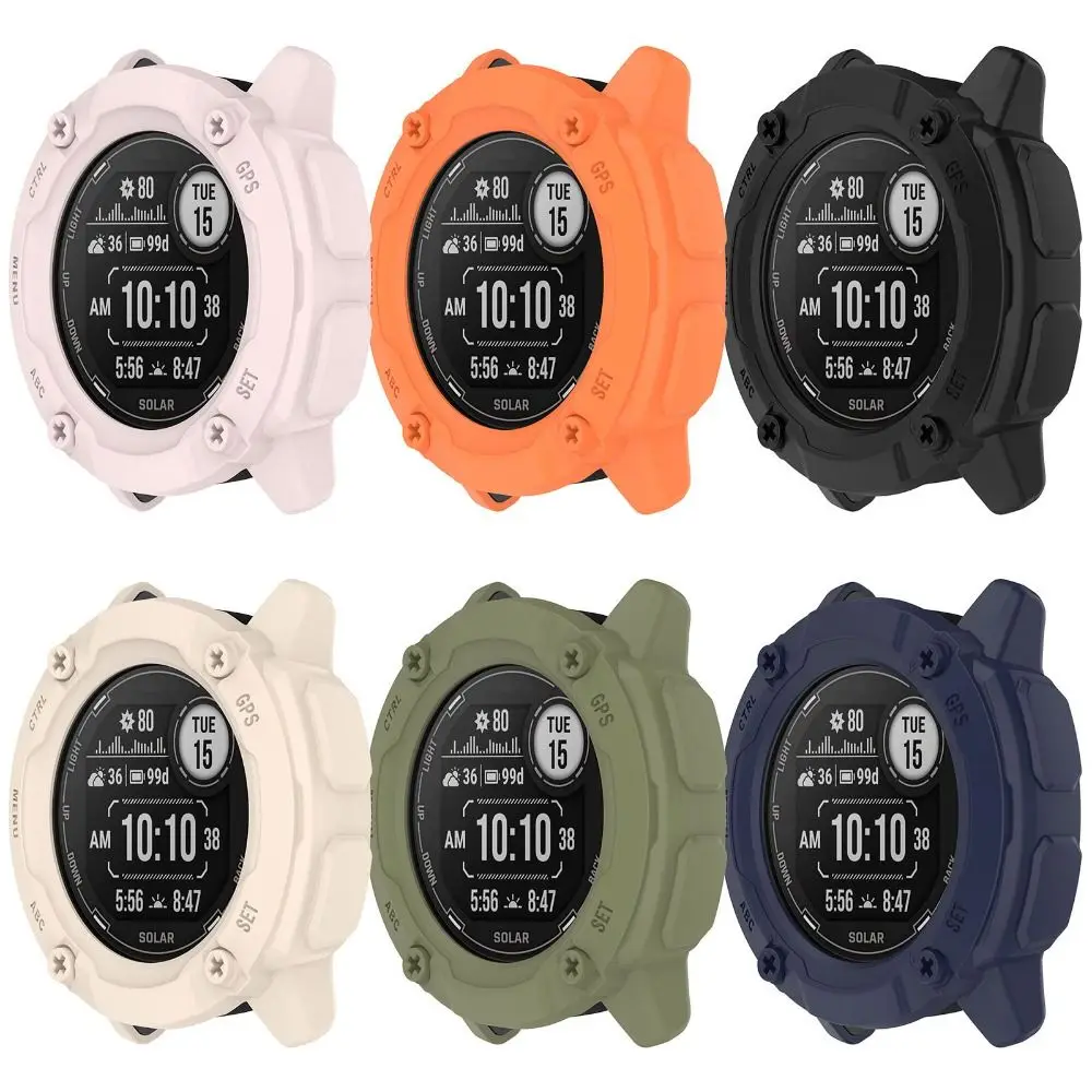 

TPU Edge Shell Frame Protective Case New Screen Protector for Garmin instinct 2X