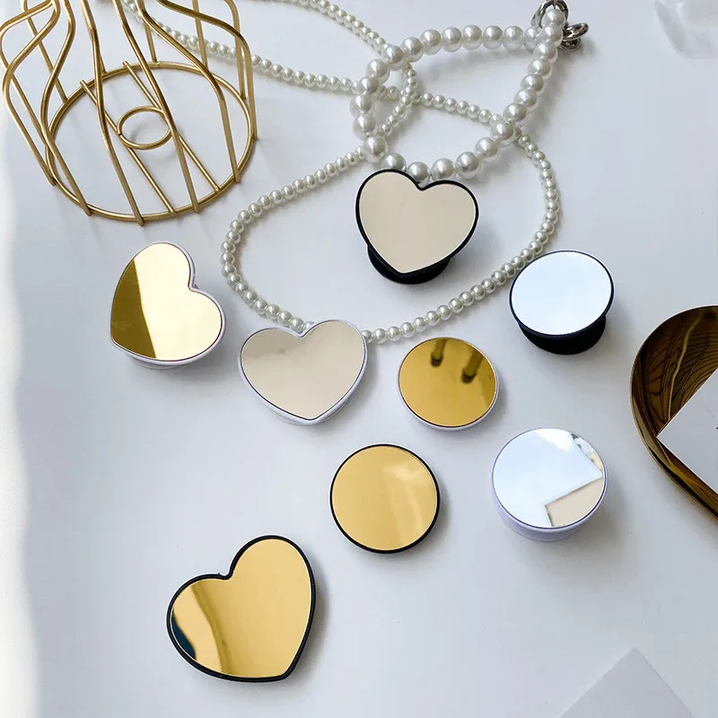 Акриловая геометрическая зеркальная подставка для телефона с универсальным держателем Griptok, поддержка для iPhone Grip Tok, складная стойка.