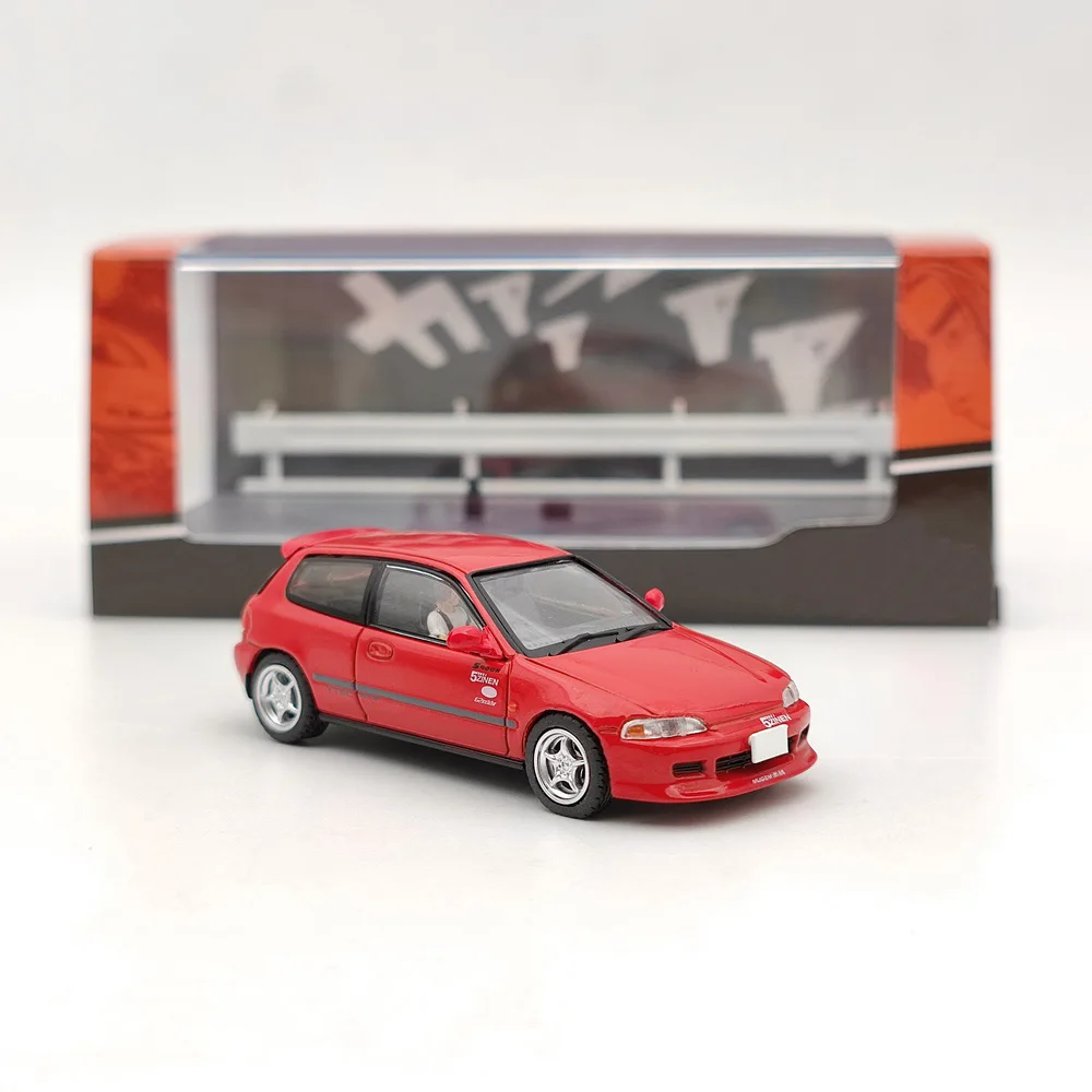 Хобби Япония 1:64 для Civic (EG6) Myogi Night Kids/Shingo Shoji Red HJ 641017 Литые модели HR игрушки