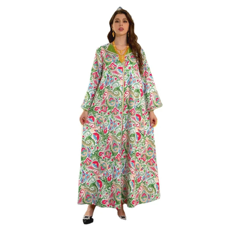 Luxury Eid Muslim Evening Party Jalabiya Marocain Dress for Women Ramadan Arabic Femme Abaya Islamic Turkey Moroccan Kaftan Robe