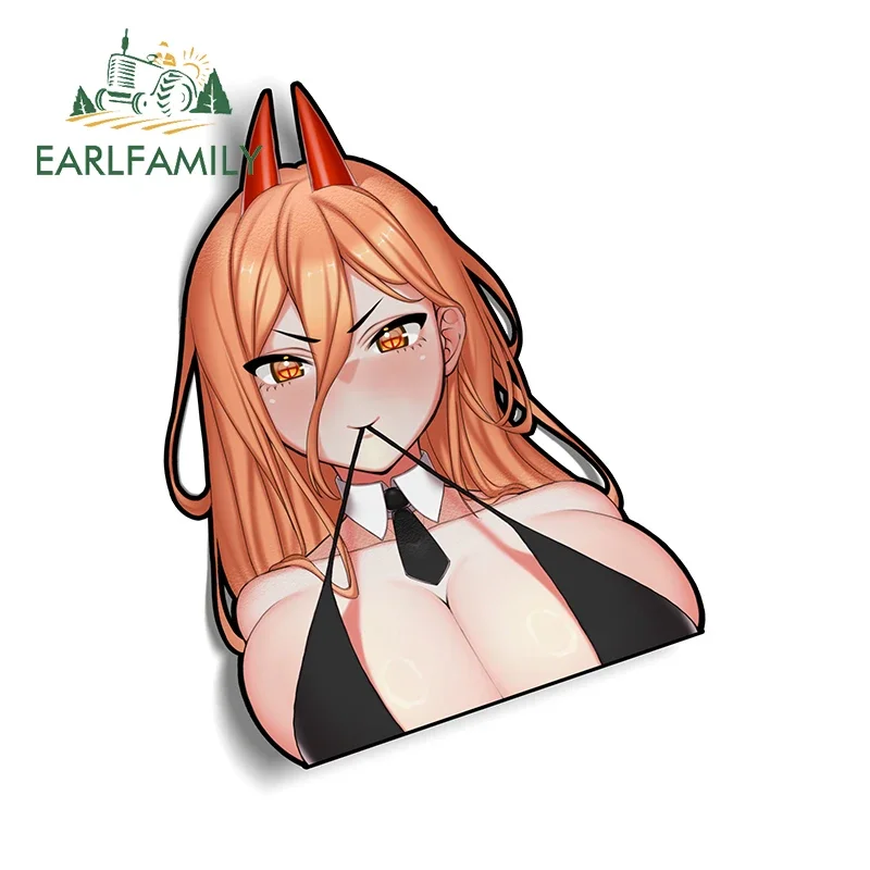 EARLFAMILY 13 см × 9 7 Power Hentai Boobs Ecchi автомобильные наклейки большая грудь аниме