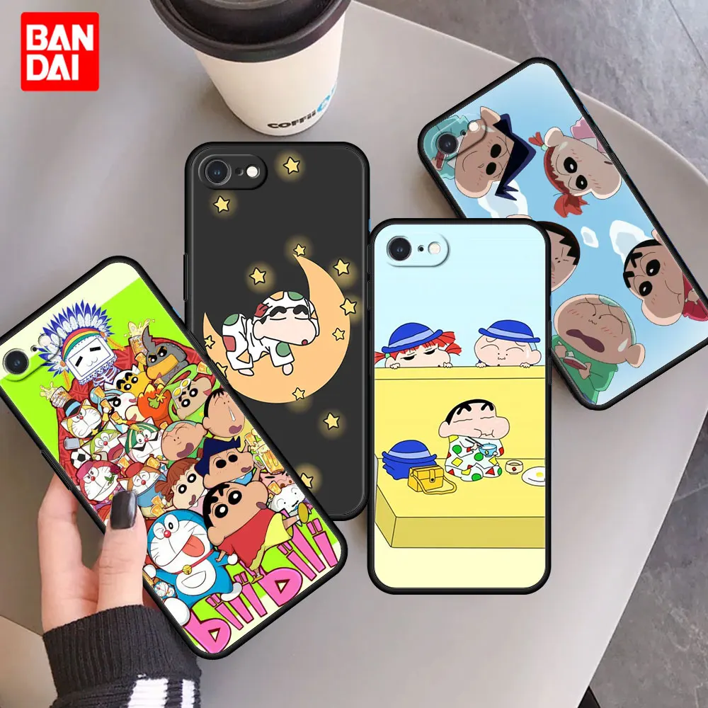 

Cover Case for Apple iPhone 8 7 6 6s Plus X XS Max XR SE 2020 7Plus 8Plus Xsmax Cell Soft Phone Shell Cartoon Crayon Shin-Chan