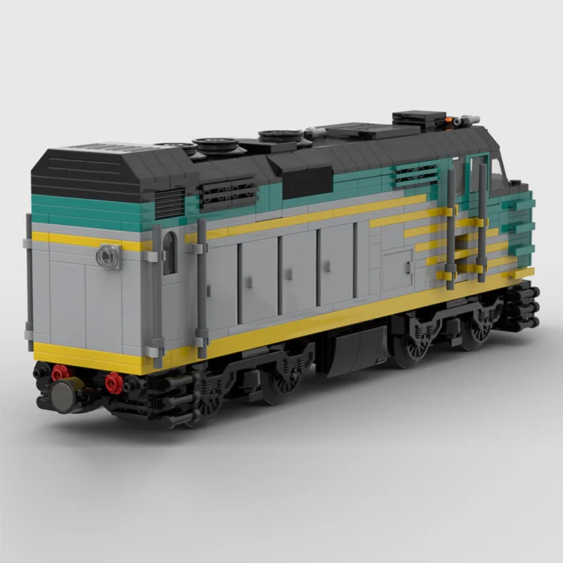 Конструктор City Car Model MOC: Дизельный локомотив F40PH-2D, модульная технология, детский праздничный подарок, набор для сборки игрушек (art.: 3920d7e0d55ab) - 3920d7e0d55ab