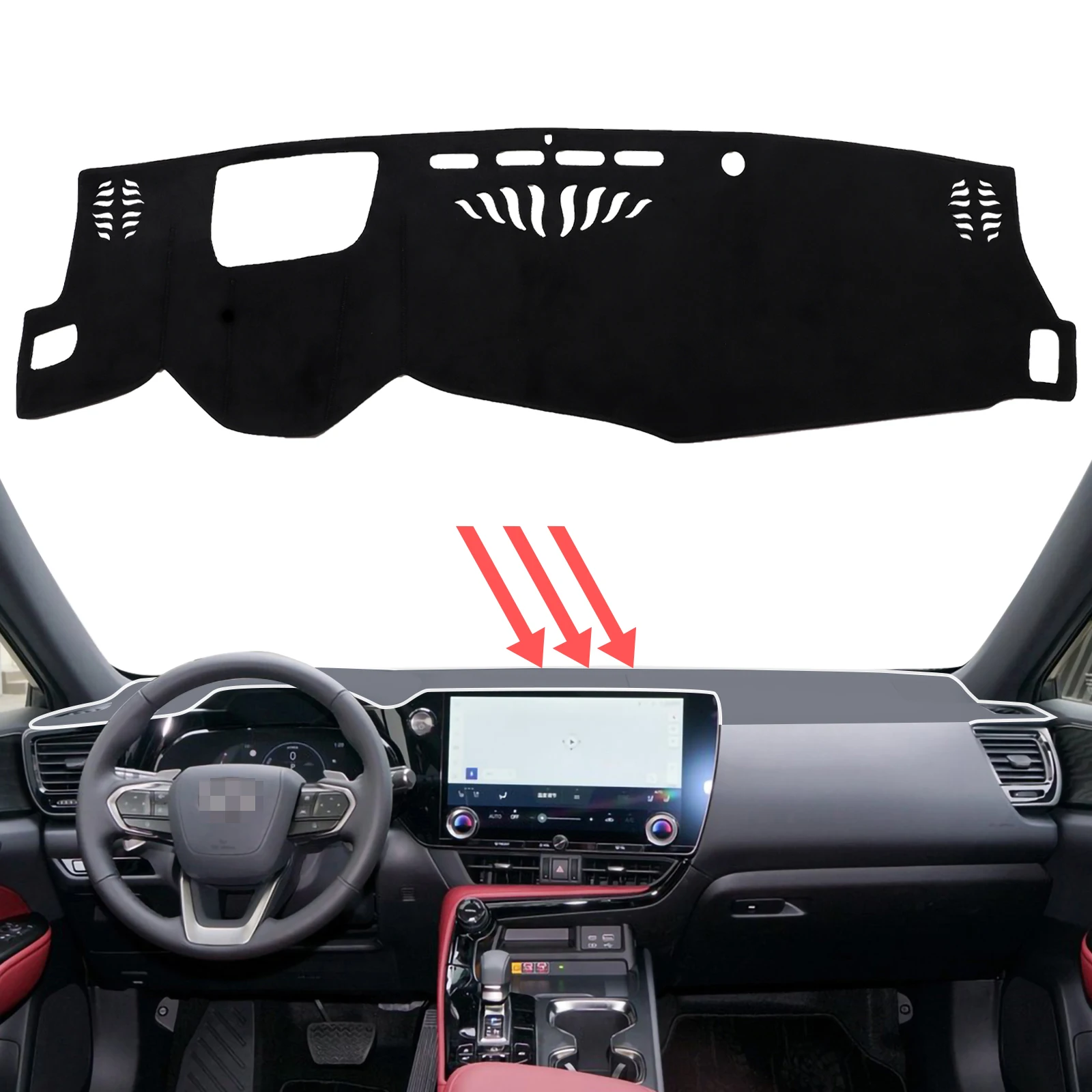 

SMABEE Dashmat Dash Mat for Lexus NX 2022 2023 Anti-Slip Dashboard Pad Non-Slip Cover Sunshade Carpet Protective Accessories