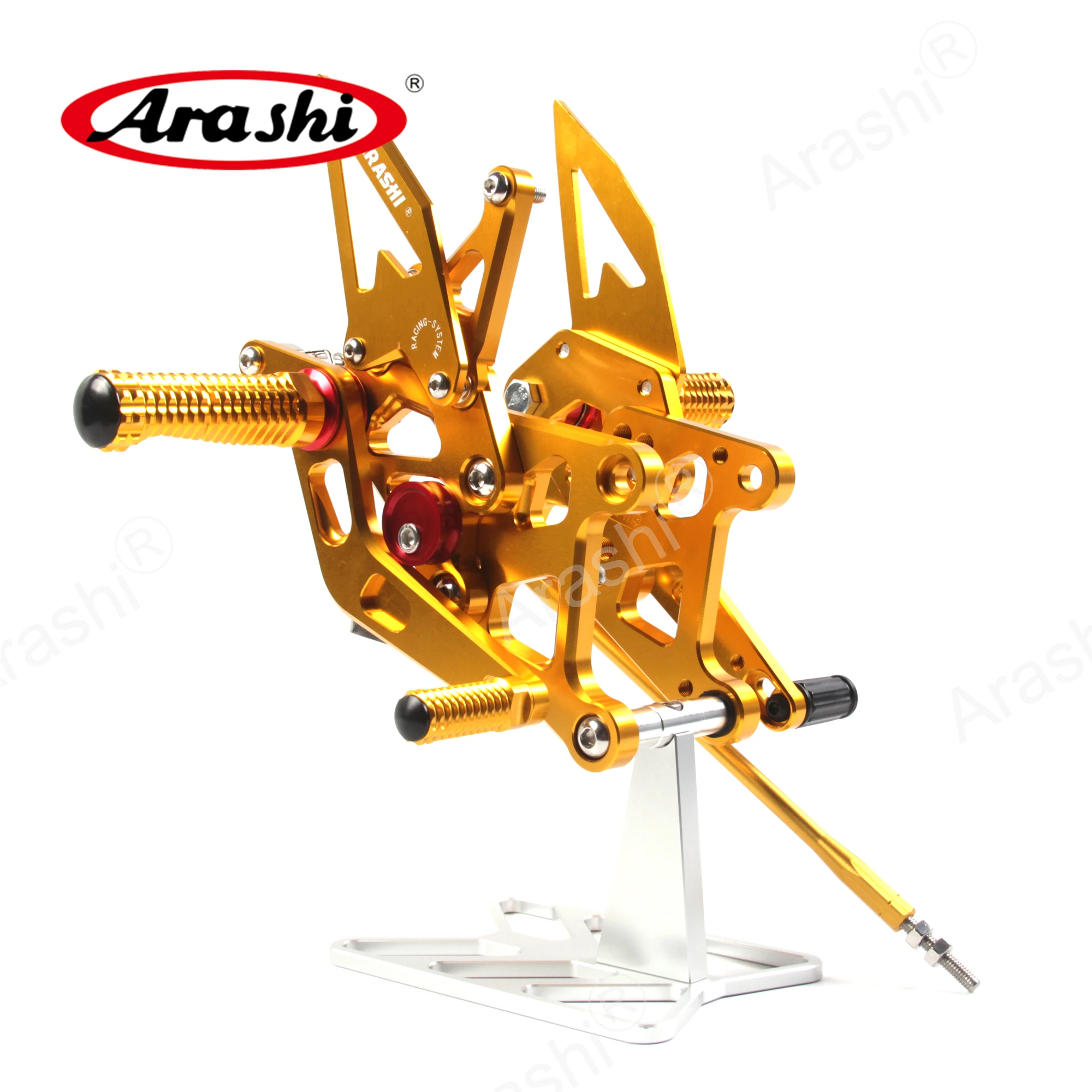 Фото Подножки Arashi Racing для CBR300R ABS 2015-2023, CNC-педали для Honda CB300F 2016-2021, подставки для ног №1
