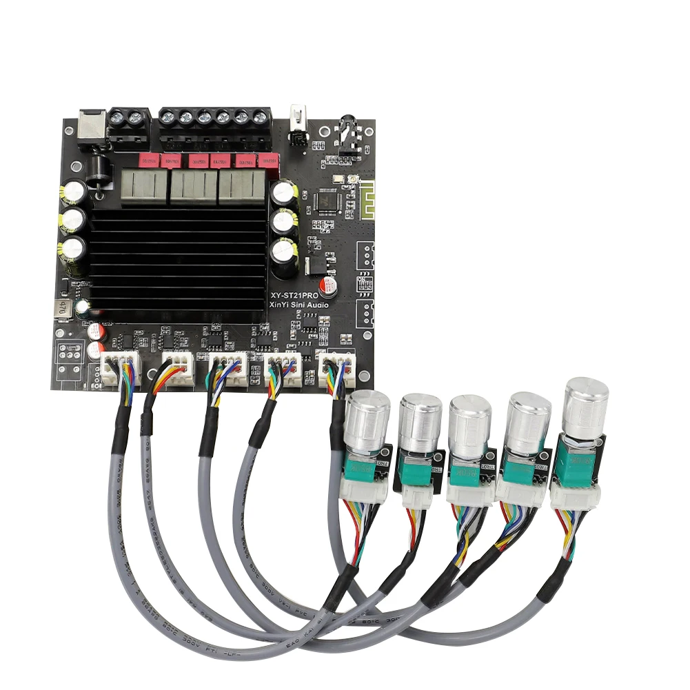 XY-ST21PRO компактный 2 1 канальный TPA3255 BT Плата усилителя мощности с высоким и низким