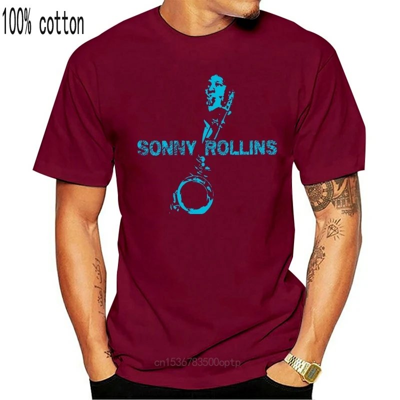 

Sonny Rollins T Shirt Cool Graphic Print Black Retro Jazz Music Band Tee 4 A 062 Print T Shirts Men