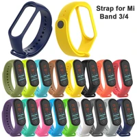 strap for mi band 45 bracelet sport silicone miband4 miband 5 wrist correa belt replacement wristband for xiaomi mi band 4 3