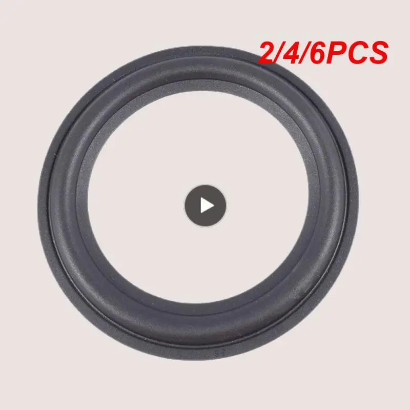 

2/4/6PCS Flexible Speaker Accessories 4 Inches Speaker Repair Parts Anti-aging Rubber Horn Rubber Edge High Elasticity Ring Edge