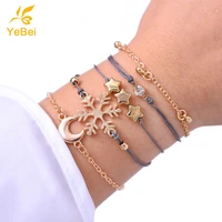 5pcs 2022 summer bracelets for women goth jewelry sets gift for girlfriend novelties 2022 trend sales with free shipping