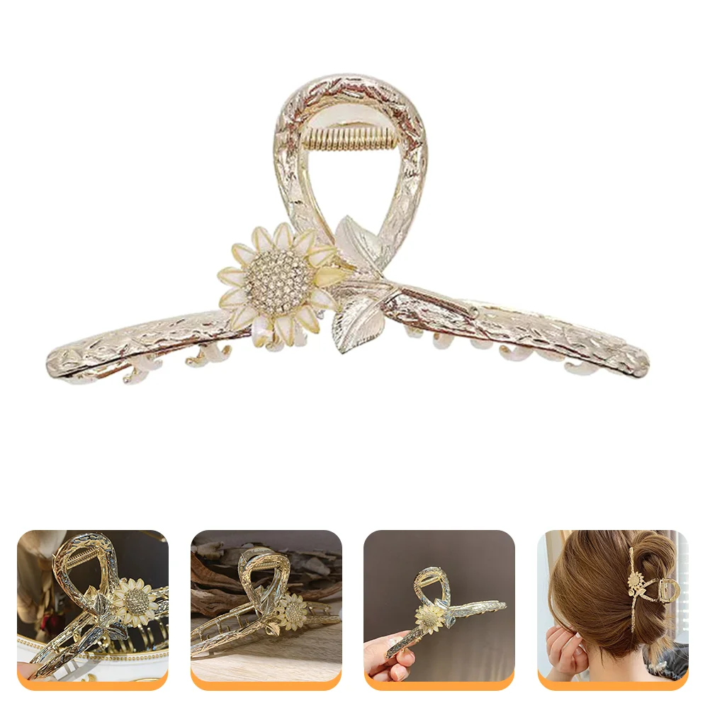 

Sunflower Catch Hair Clips Jaw Women Accessories Barrettes Claws Wedding Brides