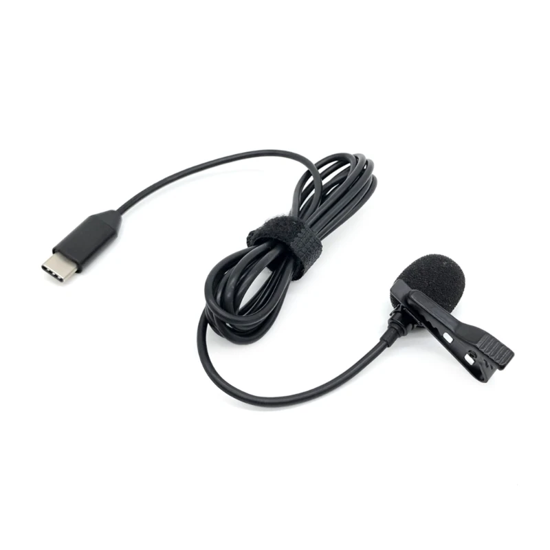 

For Pocket 3 Microphone Adapter with Neck Clip Microphone Lavalier Noise Reduct