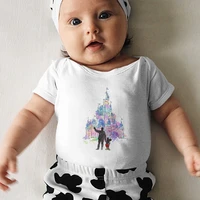 exquisite aesthetic disney mickey castle toddler bodysuits cute trend harajuku casual breathable newborn romper