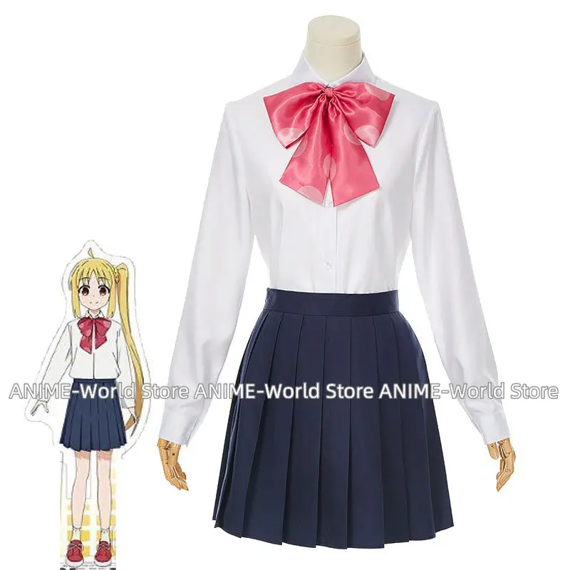 Bocchi The Rock Ijichi Nijika Косплей Костюм Аниме Школярка JK Униформа Юбки и трикотаж Женские