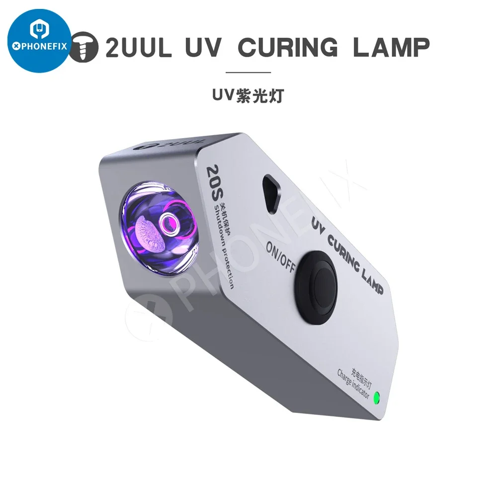 Inteligentna przenośna lampa utwardzająca UV 2UUL USB Type-C z podwójnym knotem i szybkim utwardzaniem do narzędzi naprawy płyty głównej