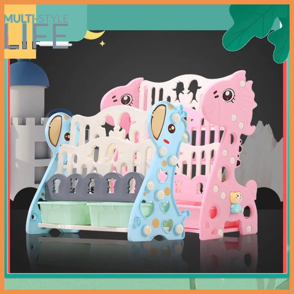 

Small Baby Toy Shelf Pink/blue Bookcase Convenient Unique Storage Rack Household Tools Kindergarten Cabinet Storage Shelf Simple