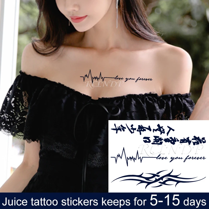 Водостойкая Временная наклейка с рисунком сока и чернил Too Must Pass ремешок для рук