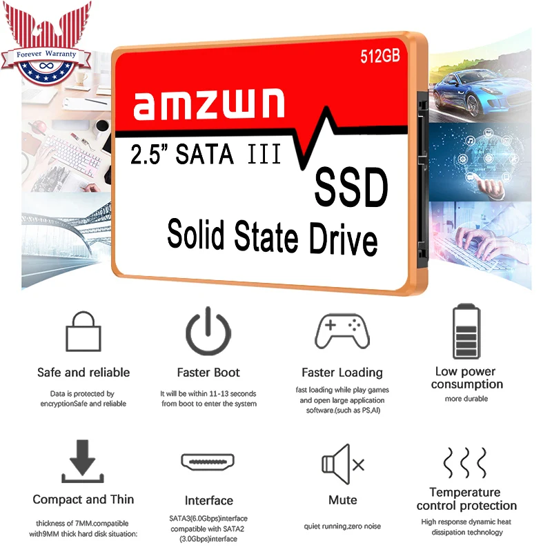 

SSD 2,5 дюйма SATA Hdd SSD 128G 256G 512G SATA Внутренний твердотельный жесткий диск для ноутбука и настольного ПК ssd диск