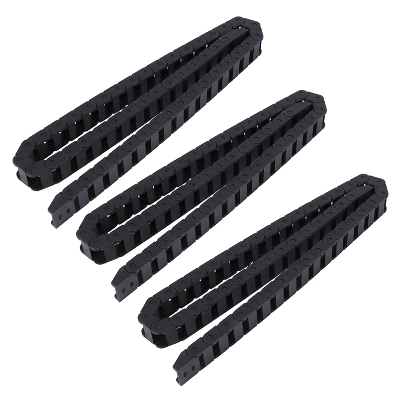 

3X 10 X 20Mm 1M Open On Both Side Plastic Towline Cable Drag Chain