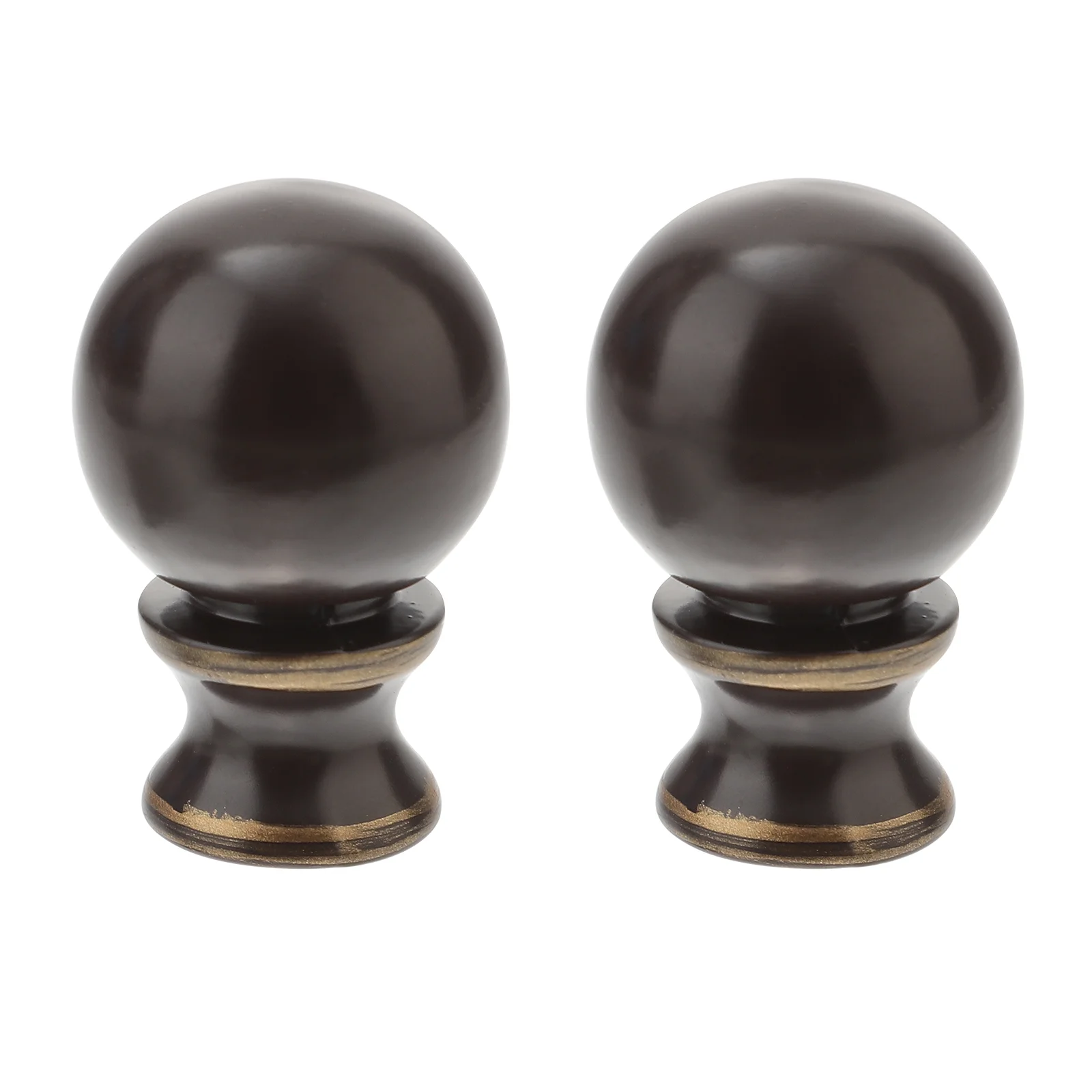 

2 Pcs Golf Accesories Table Lamp Decorative Cap Caps Holder Lampshade Decoration Monk Head Light Finials