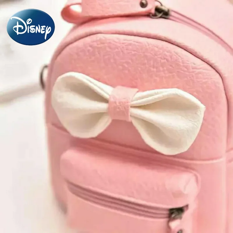 Disney Children Mini Backpack for Girl Kids Student Cute Pu Fashion Large Capacity Single Shoulder Bag for Women Free Shipping