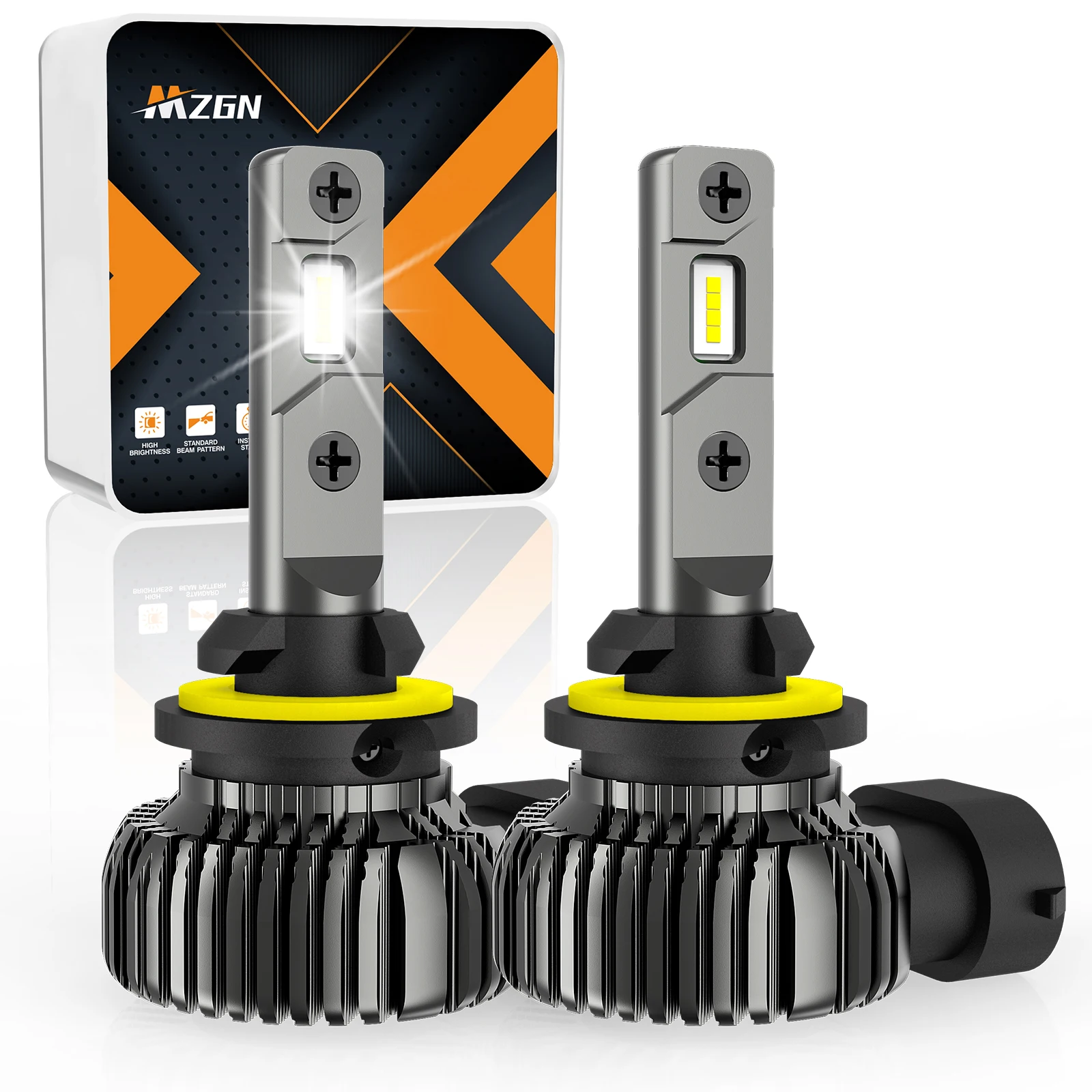 

MZGN 2 шт. 881, 886, лампы головного света для ATV, 4010253 лампочек, 6500K холодный белый 20000 люмен Plug And Play 12 В