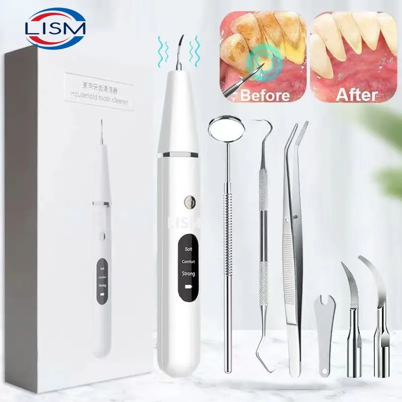 

Ultrasonic Dental Scaler For Teeth Tartar Stain Tooth Calculus Remover Electric Sonic Teeth Plaque Cleaner Dental Stone Removal