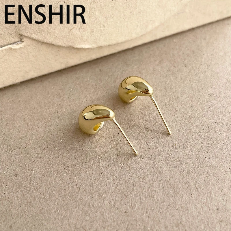 ENSHIR Серьги-гвоздики С Каплями Воды Для Женщин Модные Индивидуальные