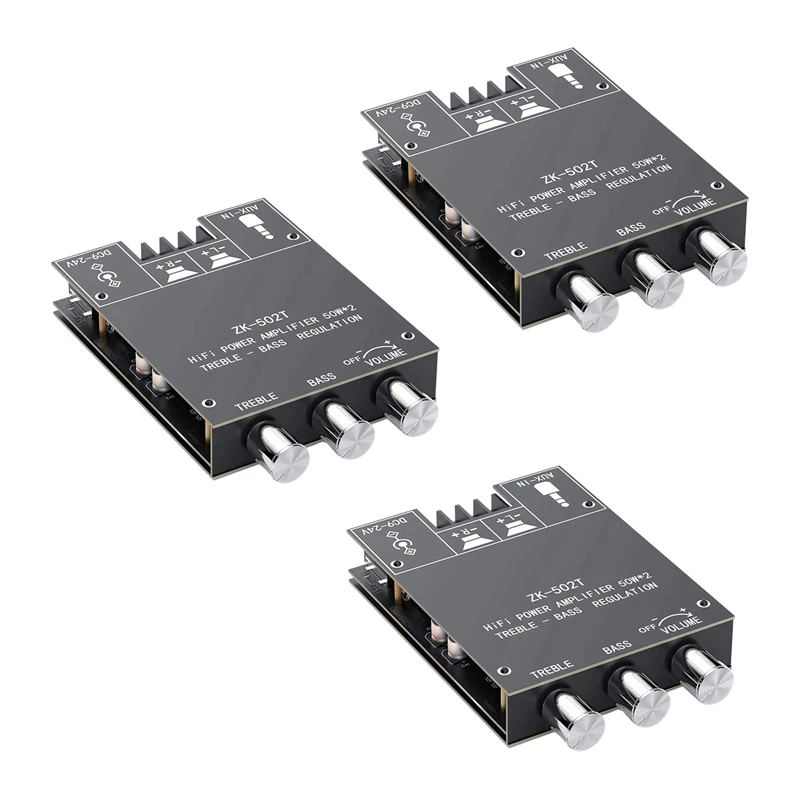 

3X Dual Channel TPA3116 D2 Bluetooth 5.0 Subwoofer Amplifier Board High Power Audio Stereo Amplifier Board