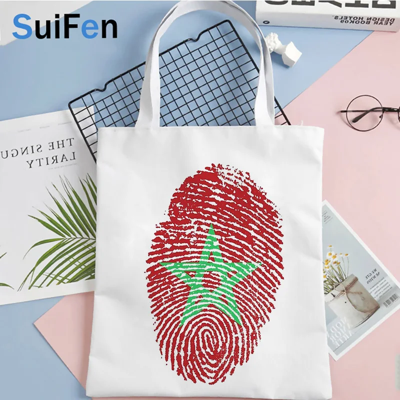 

maroc marocco shopping bag bolsa shopping cotton grocery bolsas de tela canvas bag fabric reusable sac tissu