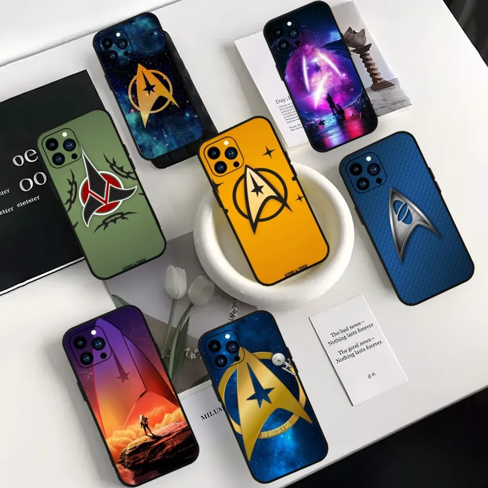 Чехол для телефона Star MovieT-Trek Ships iPhone Mini 11 12 13 14 15 Pro XS Max X Plus SE XR черный мягкий корпус