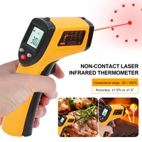 digital infrared thermometer lcd screen backlit 50400 %e2%84%83non contact laser hygrometer meter ir pyrometer for industrial cooking