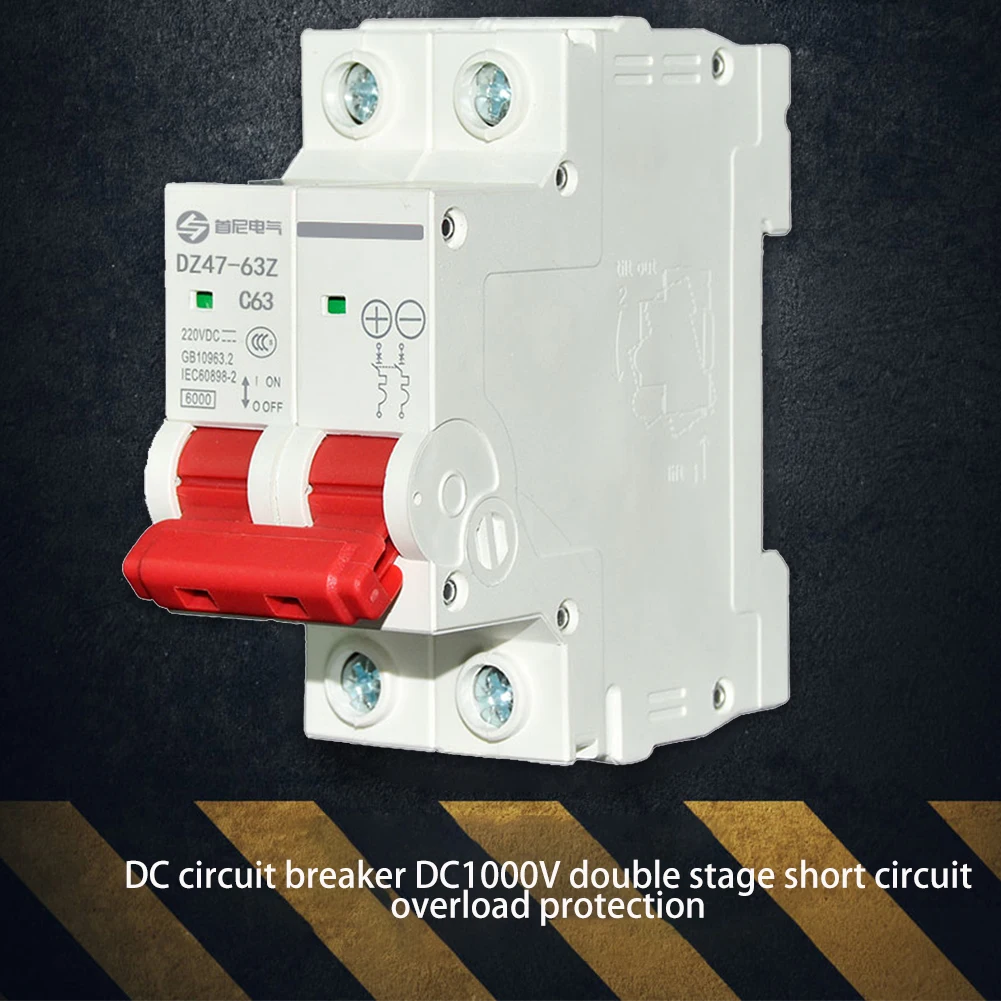 Мини-выключатель цепи на солнечной батарее 1000 В 2P |