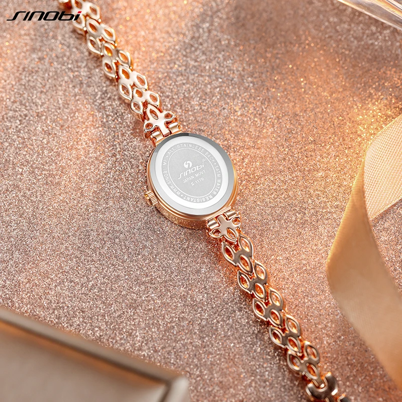 Женские кварцевые наручные часы с бриллиантами 5 атм