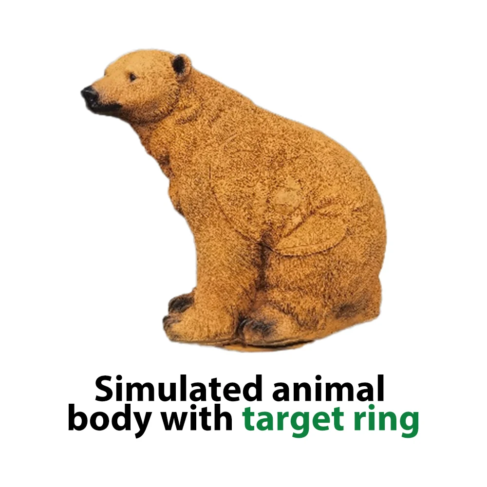 Мишень с изображением коричневого медведя водонепроницаемая прочная