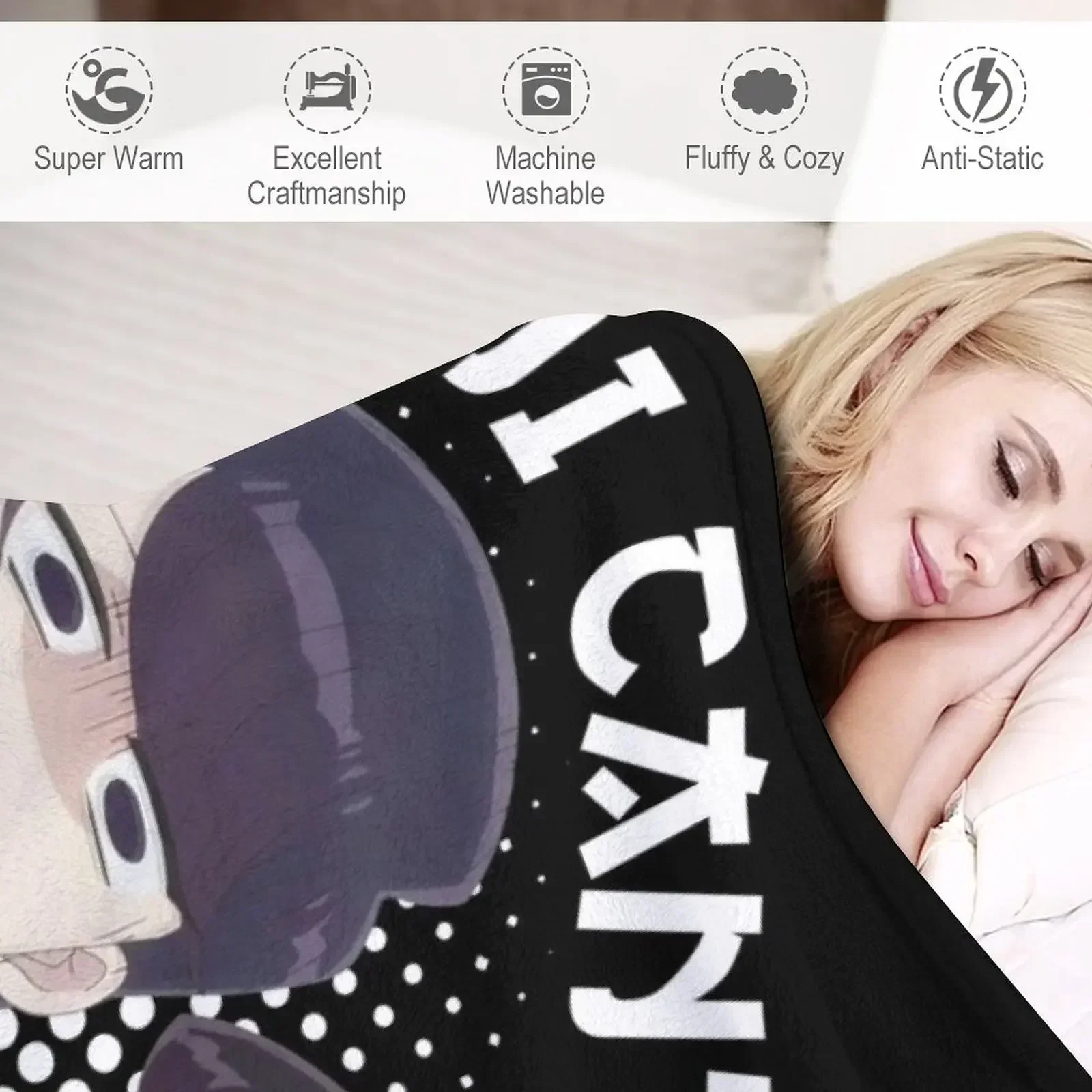 Komi Can't Communicate - komi san плед на Хэллоуин модные одеяла для пикника и диванов