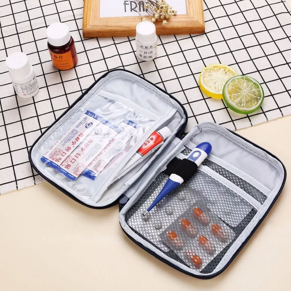 

Storage Organizer Mini Outdoor First Aid Kit Bag Portable Travel Medicine Package Emergency Kit Bags Small Medicine