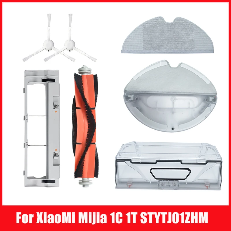 

Water Tank Dust Box For Xiaomi Mijia 1C STYTJ01ZHM Main Brush Cover Mop Cloth Spare Parts Vacuum Cleaner Accessories